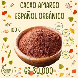 Cacao Amargo Orgánico