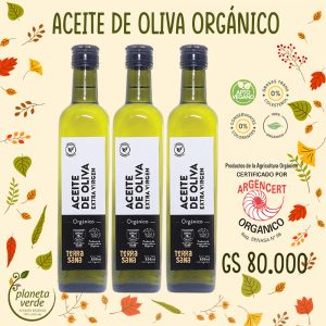 Aceite de Oliva Orgánico Certificado. Extra Virgen