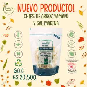 Chips de Arroz Yamaní Orgánico y Sal marina